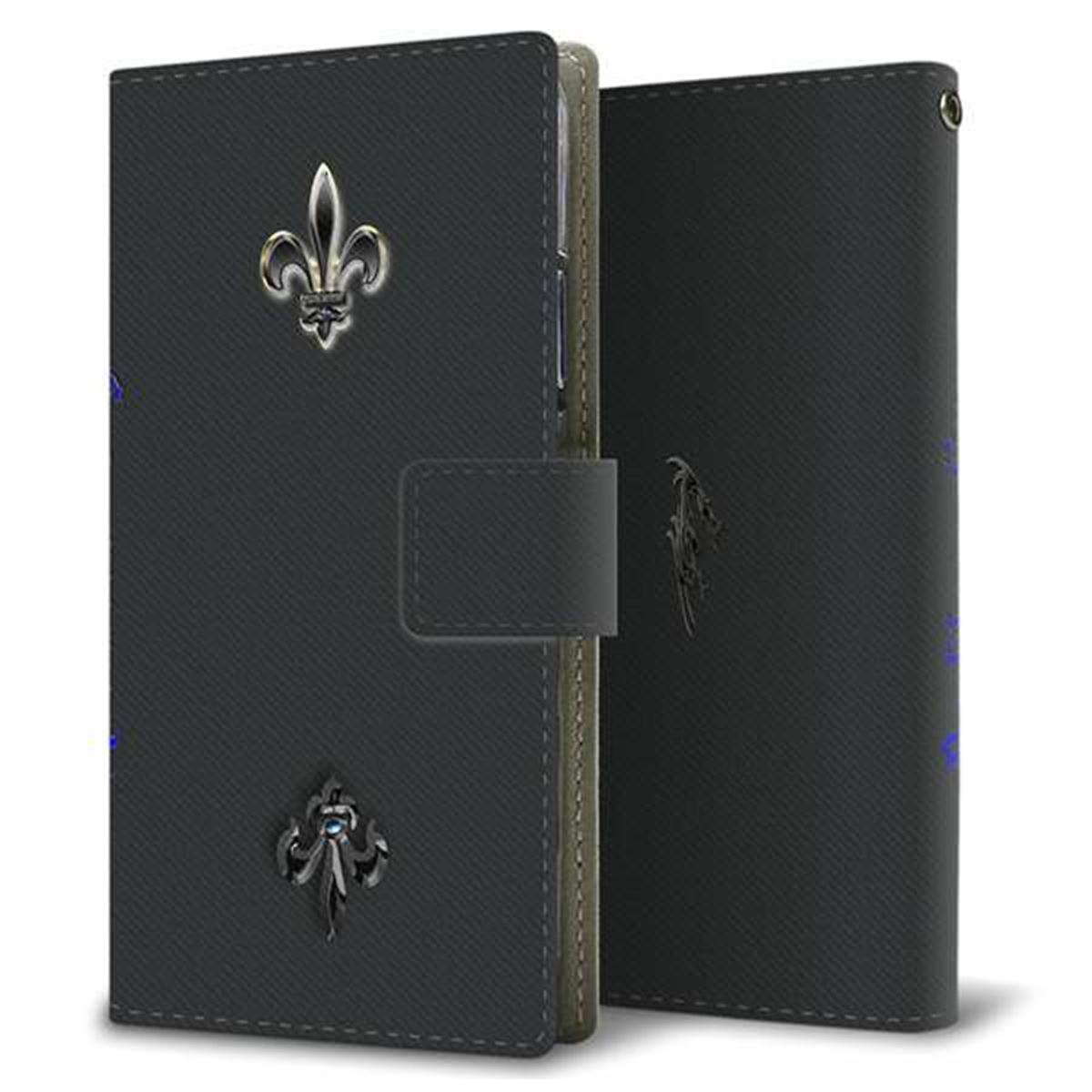 Xperia Ace III SOG08 au 画質仕上げ プリント手帳型ケース(薄型スリム)【YC919 ダブルフレアｓ】