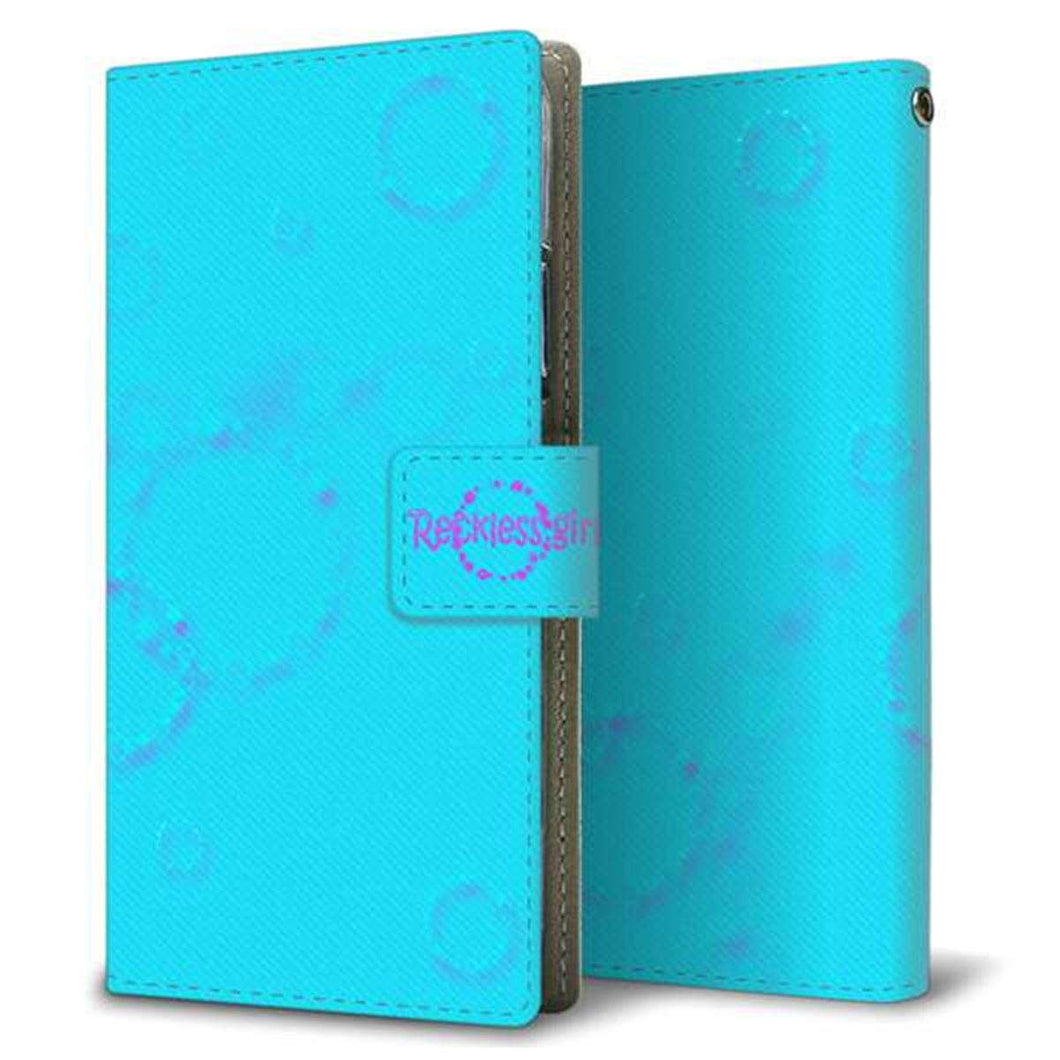 Android One S4 画質仕上げ プリント手帳型ケース(薄型スリム)【YC953 バブルリング01】