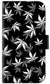 iPhone6 PLUS 高画質仕上げ プリント手帳型ケース(通常型)【064 モノトーン大麻ブラック】