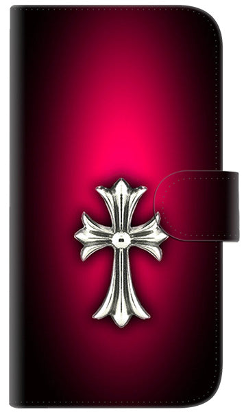 iPhone6 PLUS 高画質仕上げ プリント手帳型ケース(通常型)【249 クロスレッド】