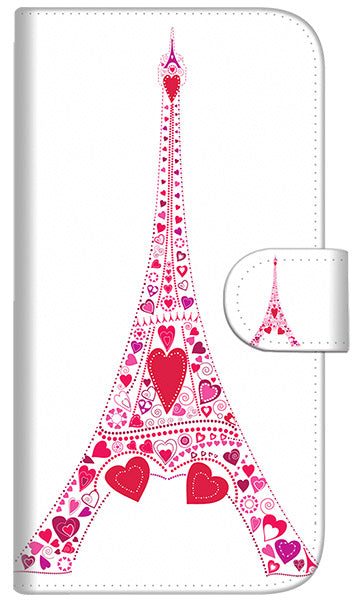 iPhone6 PLUS 高画質仕上げ プリント手帳型ケース(通常型)【294 ハート色の塔】
