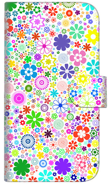 iPhone6 PLUS 高画質仕上げ プリント手帳型ケース(通常型)【308 フラワーミックス】