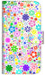 iPhone6 PLUS 高画質仕上げ プリント手帳型ケース(通常型)【308 フラワーミックス】