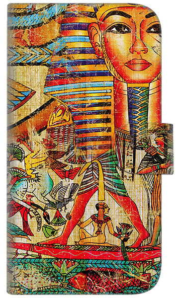 iPhone6 PLUS 高画質仕上げ プリント手帳型ケース(通常型)【329 ナイル ツタンカーメン】