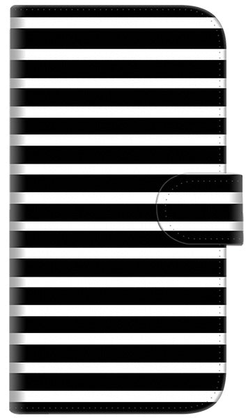 iPhone6 PLUS 高画質仕上げ プリント手帳型ケース(通常型)【330 サイドボーダーブラック】