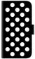 iPhone6 PLUS 高画質仕上げ プリント手帳型ケース(通常型)【332 シンプル柄（水玉）ブラックBig】