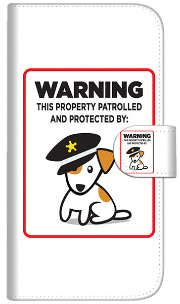 iPhone6 PLUS 高画質仕上げ プリント手帳型ケース(通常型)【374 猛犬注意】