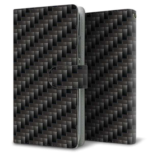 iPhone14 Pro 高画質仕上げ プリント手帳型ケース(通常型)【461 カーボン】