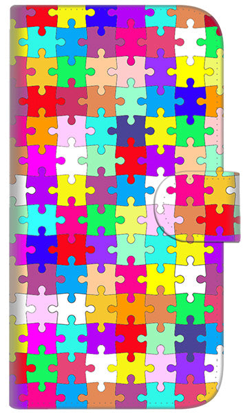 iPhone6 PLUS 高画質仕上げ プリント手帳型ケース(通常型)【727 カラフルパズル】