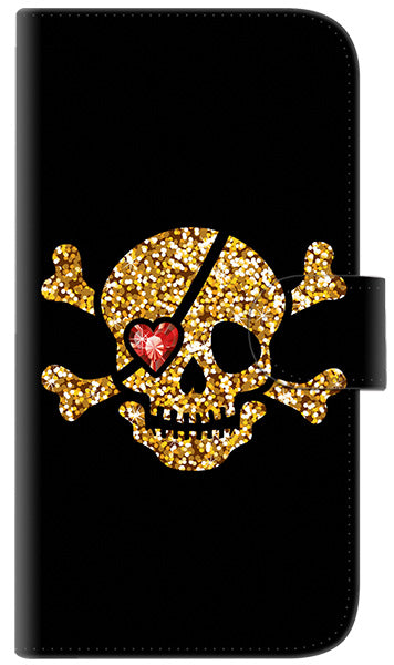 iPhone6 PLUS 高画質仕上げ プリント手帳型ケース(通常型)【1082 海賊ドクロ】