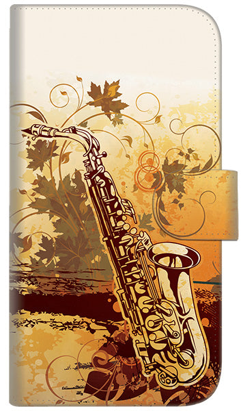 iPhone6 PLUS 高画質仕上げ プリント手帳型ケース(通常型)【EK909 哀愁のサックス】