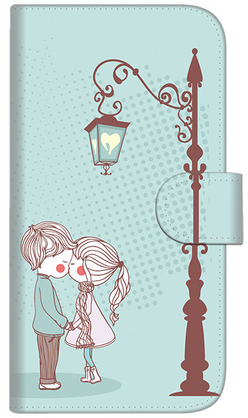 iPhone6 PLUS 高画質仕上げ プリント手帳型ケース(通常型)【EK913 小さなカップル】