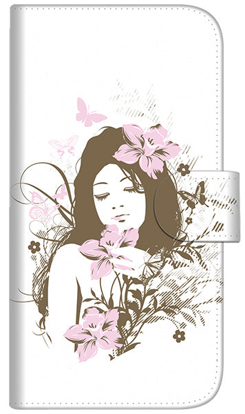 iPhone6 PLUS 高画質仕上げ プリント手帳型ケース(通常型)【EK918  優雅な女性】