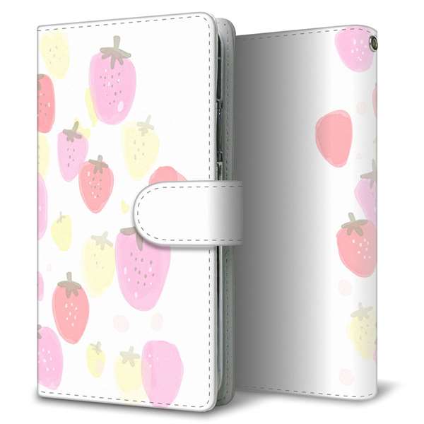 Xperia Ace III SOG08 au 高画質仕上げ プリント手帳型ケース(通常型)【FD804 いちご804】