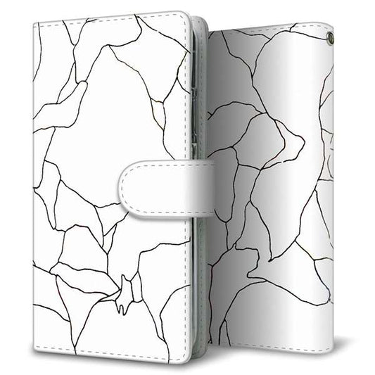 OPPO Reno A 高画質仕上げ プリント手帳型ケース(通常型)【FD825 ボーダーライン02（稲永）】