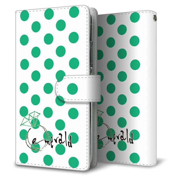 au HUAWEI（ファーウェイ） P30 lite Premium HWV33 高画質仕上げ プリント手帳型ケース(通常型)【OE814 5月エメラルド】