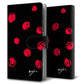 docomo ギャラクシー S10+ オリンピック限定モデル SC-05L 高画質仕上げ プリント手帳型ケース(通常型)【OE837 手描きシンプル ブラック×レッド】