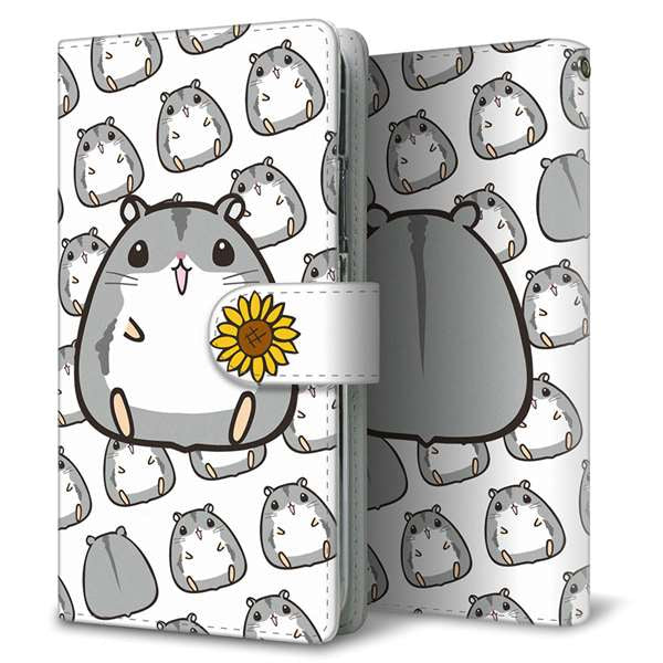 AQUOS sense7 SHG10 au 高画質仕上げ プリント手帳型ケース(通常型)【SC861 ジャンガリアンハムスター（ノーマル）】
