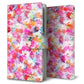 AQUOS wish A104SH Y!mobile 高画質仕上げ プリント手帳型ケース(通常型)【SC874 リバティプリント プレスドフラワー（ピンク）】