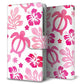 au エクスペリアX パフォーマンス SOV33 高画質仕上げ プリント手帳型ケース(通常型)【SC879 ハワイアンアロハホヌ（ピンク）】