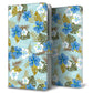 AQUOS wish SHG06 au 高画質仕上げ プリント手帳型ケース(通常型)【SC883 ハワイアンアロハレトロ（ブルー）】