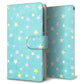 AQUOS wish A104SH Y!mobile 高画質仕上げ プリント手帳型ケース(通常型)【SC888 お星さまキラキラ（グリーン）】