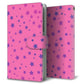 Google Pixel 4a 高画質仕上げ プリント手帳型ケース(通常型)【SC899 星柄プリント（ピンク）】