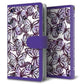 au HUAWEI（ファーウェイ） P30 lite Premium HWV33 高画質仕上げ プリント手帳型ケース(通常型)【SC903 ガーデンバタフライ パープル】