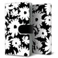 docomo ギャラクシー S10+ SC-04L 高画質仕上げ プリント手帳型ケース(通常型)【SC915 花柄モノトーン 04】