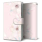 AQUOS wish A104SH Y!mobile 高画質仕上げ プリント手帳型ケース(通常型)【SC949 ドゥ・フルール（オフピンク）】