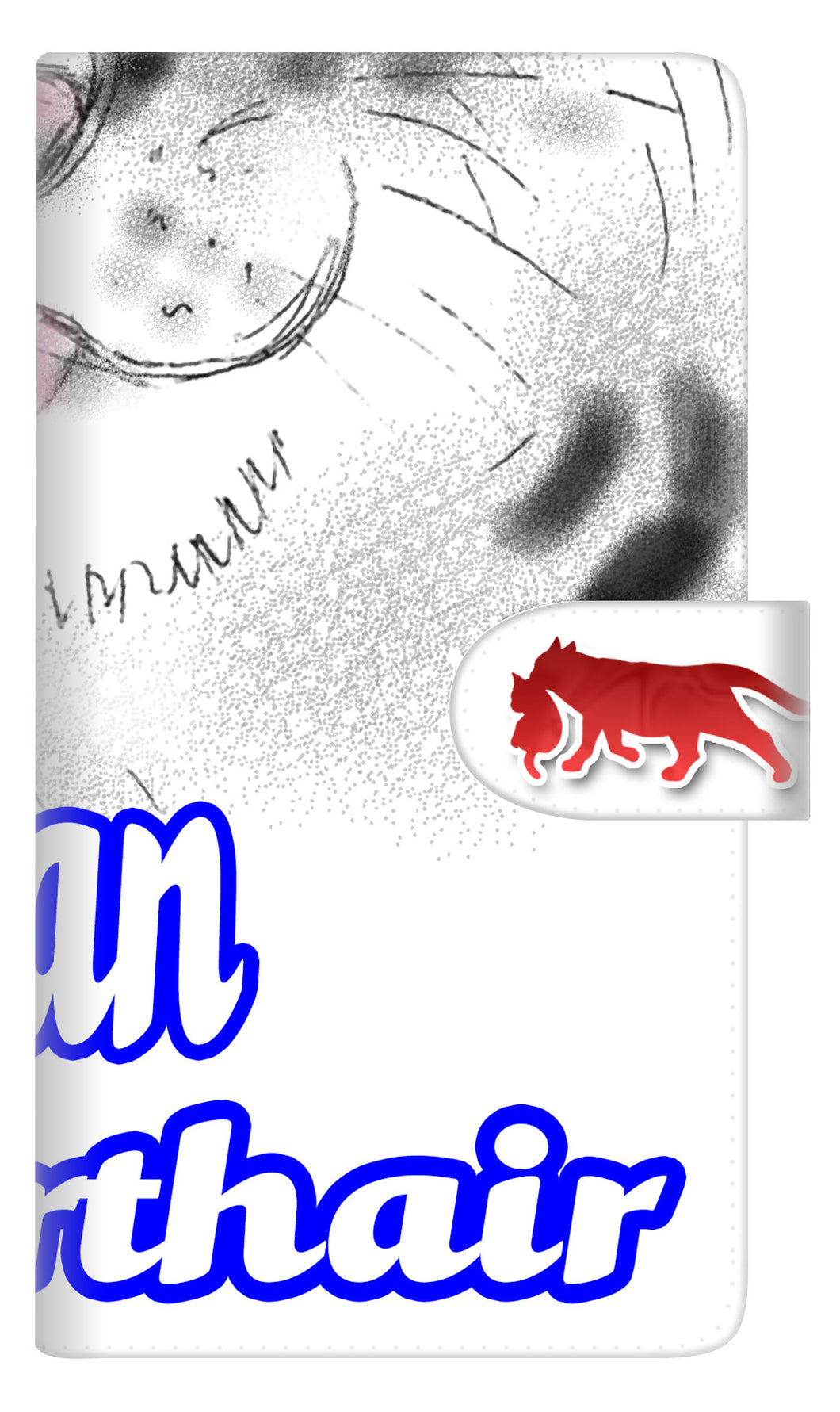 iPhone6 PLUS 高画質仕上げ プリント手帳型ケース(通常型)【YA801 アメショー】