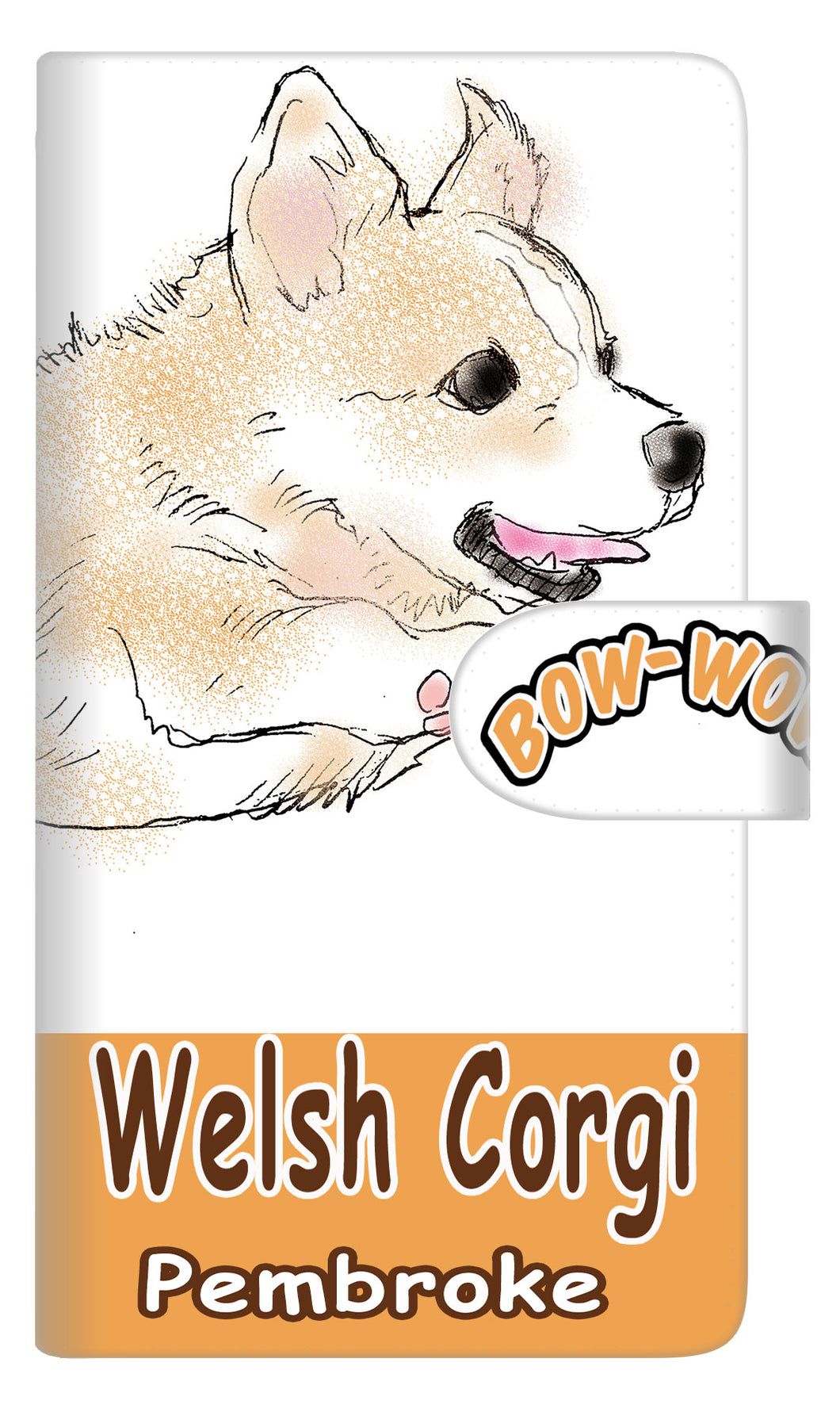 iPhone6 PLUS 高画質仕上げ プリント手帳型ケース(通常型)【YD801 コーギー02】