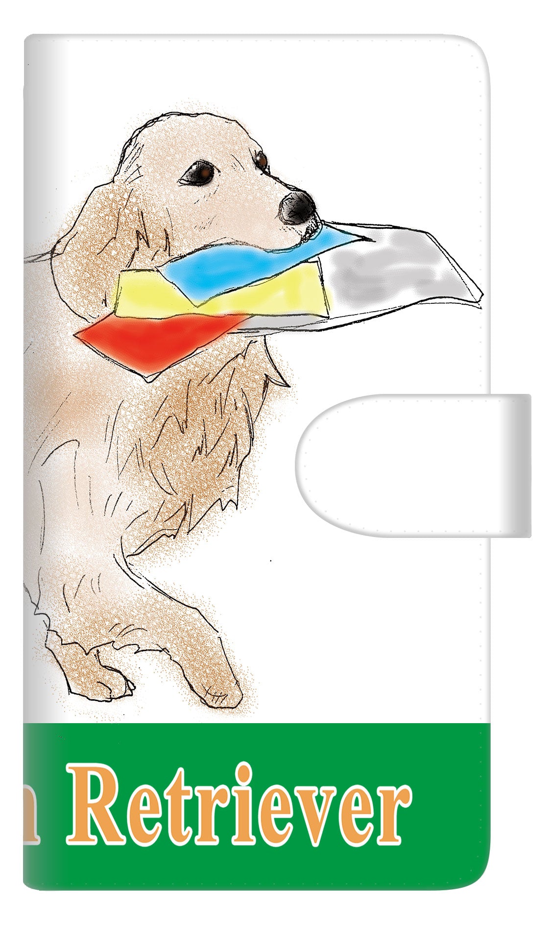 iPhone6 PLUS 高画質仕上げ プリント手帳型ケース(通常型)【YD829 ゴールデンレトリバー05】