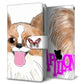Xperia Ace III A203SO Y!mobile 高画質仕上げ プリント手帳型ケース(通常型)【YD865 パピヨン01】
