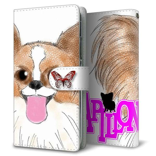 ZenFone（ゼンフォン）Max(M2) ZB633KL 高画質仕上げ プリント手帳型ケース(通常型)【YD865 パピヨン01】