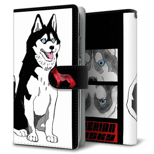 docomo エクスぺリア ワン SO-03L 高画質仕上げ プリント手帳型ケース(通常型)【YD893 シベリアンハスキー04】