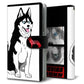 DIGNO BX2 A101KC SoftBank 高画質仕上げ プリント手帳型ケース(通常型)【YD893 シベリアンハスキー04】