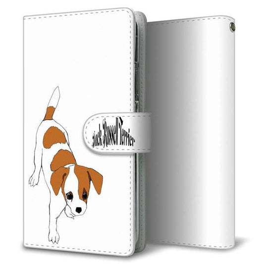 au ギャラクシー S10+ SCV42 高画質仕上げ プリント手帳型ケース(通常型)【YD898 ジャックラッセルテリア04】