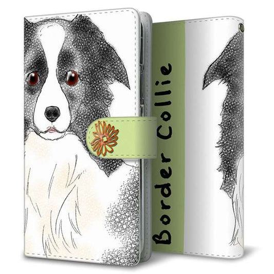 docomo アクオス センス SH-01K 高画質仕上げ プリント手帳型ケース(通常型)【YD900 ボーダーコリー01】