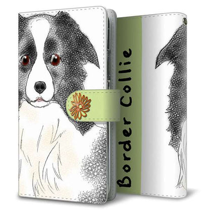 AQUOS sense5G SHG03 au 高画質仕上げ プリント手帳型ケース(通常型)ボーダーコリー