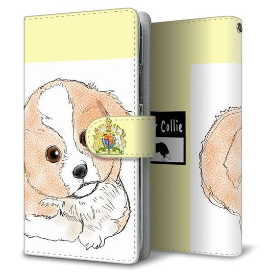 SoftBank エクスペリア XZ3 801SO 高画質仕上げ プリント手帳型ケース(通常型)【YD901 ボーダーコリー02】