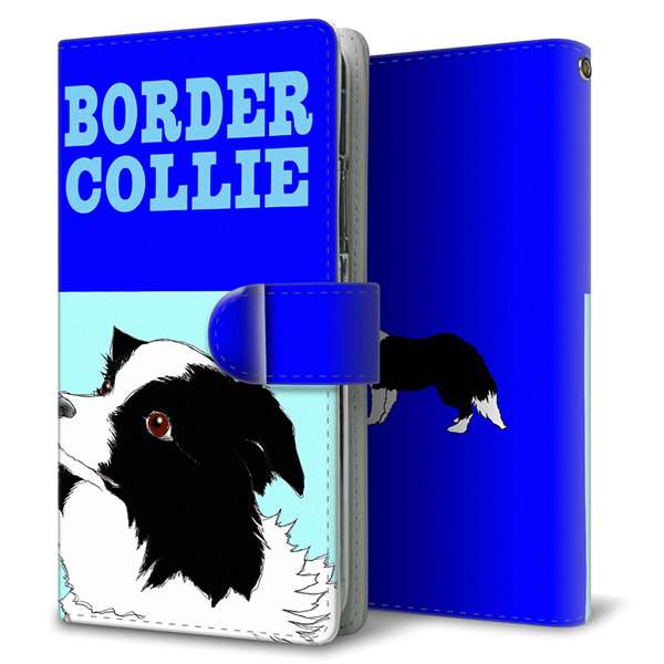 docomo アクオスセンス2 SH-01L 高画質仕上げ プリント手帳型ケース(通常型)【YD902 ボーダーコリー03】