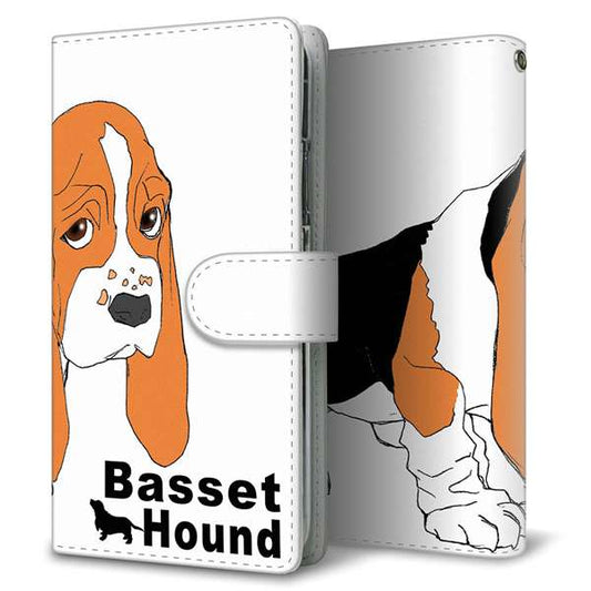 ZenFone（ゼンフォン）Max(M2) ZB633KL 高画質仕上げ プリント手帳型ケース(通常型)【YD933 バセットハウンド04】