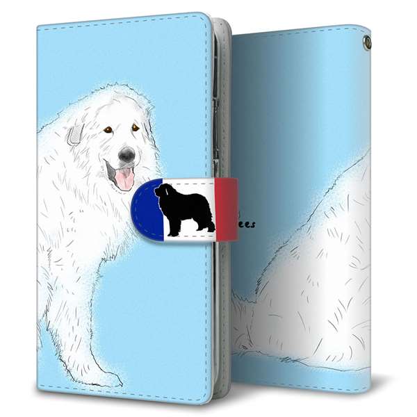 AQUOS R7 A202SH SoftBank 高画質仕上げ プリント手帳型ケース(通常型)【YD979 グレートピレニーズ02】