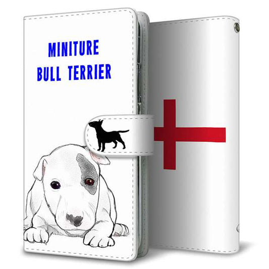 docomo ギャラクシーA51 SC-54A 高画質仕上げ プリント手帳型ケース(通常型)【YE802 ミニチュアブルテリア01】