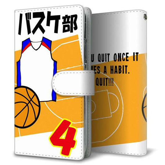 docomo ギャラクシー S10+ オリンピック限定モデル SC-05L 高画質仕上げ プリント手帳型ケース(通常型)【YE851 バスケ部】