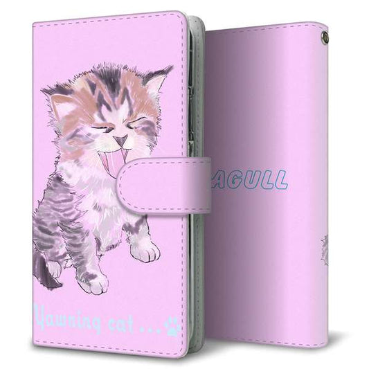 SoftBank アクオスゼロ6 高画質仕上げ プリント手帳型ケース(通常型)【YE872 らぶねこ03】
