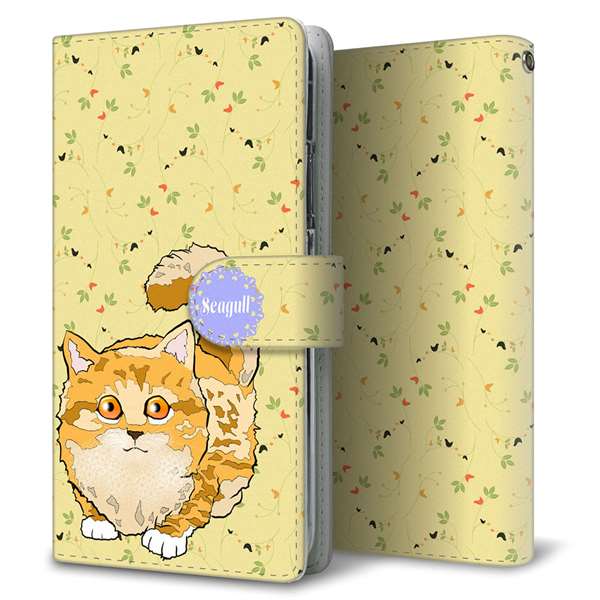 au アクオス U SHV37 高画質仕上げ プリント手帳型ケース(通常型)【YE878 らぶねこ09】