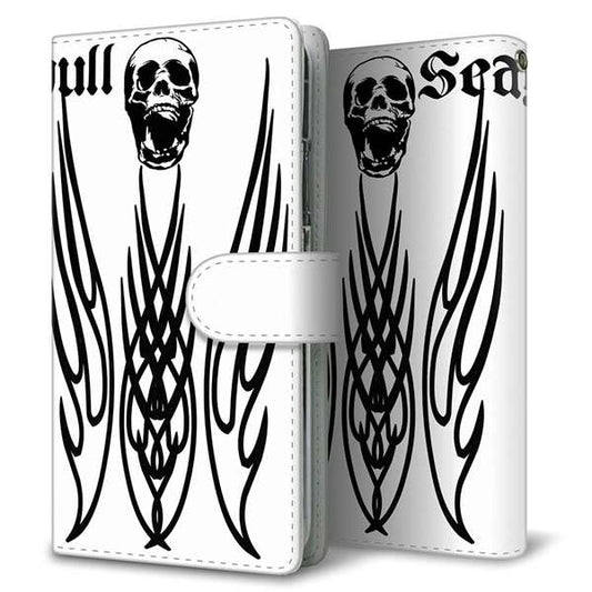 アクオス SH-M04 高画質仕上げ プリント手帳型ケース(通常型)【YE902 スカル03】