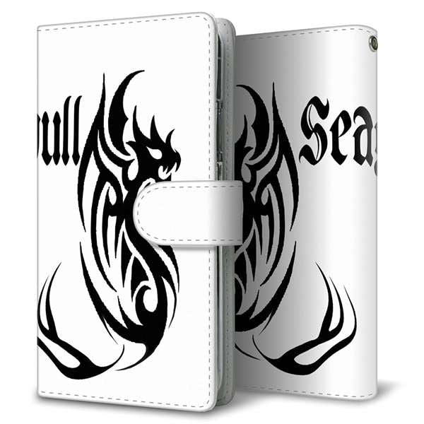 au ギャラクシー S10+ SCV42 高画質仕上げ プリント手帳型ケース(通常型)【YE904 ドラゴン】